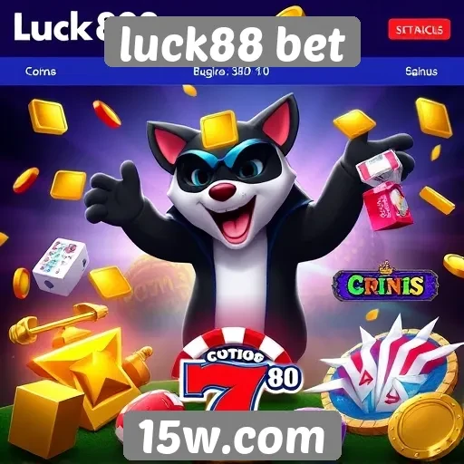 Variedade de jogos disponíveis no luck88 bet